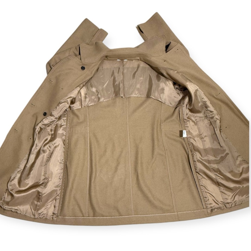 Akris punto wool angora camel tan double breasted peacoat US 12 FR 45 D 42 CBK - Picture 10 of 16